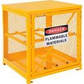 Global Equipment Horizontal Cylinder Storage Cabinet W/ SGL Door, 4 Cylinder Capacity 5CHLO